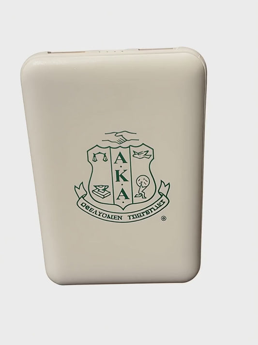 The Alpha Kappa Alpha Sorority, Incorporated Portable Charger - Green Shield