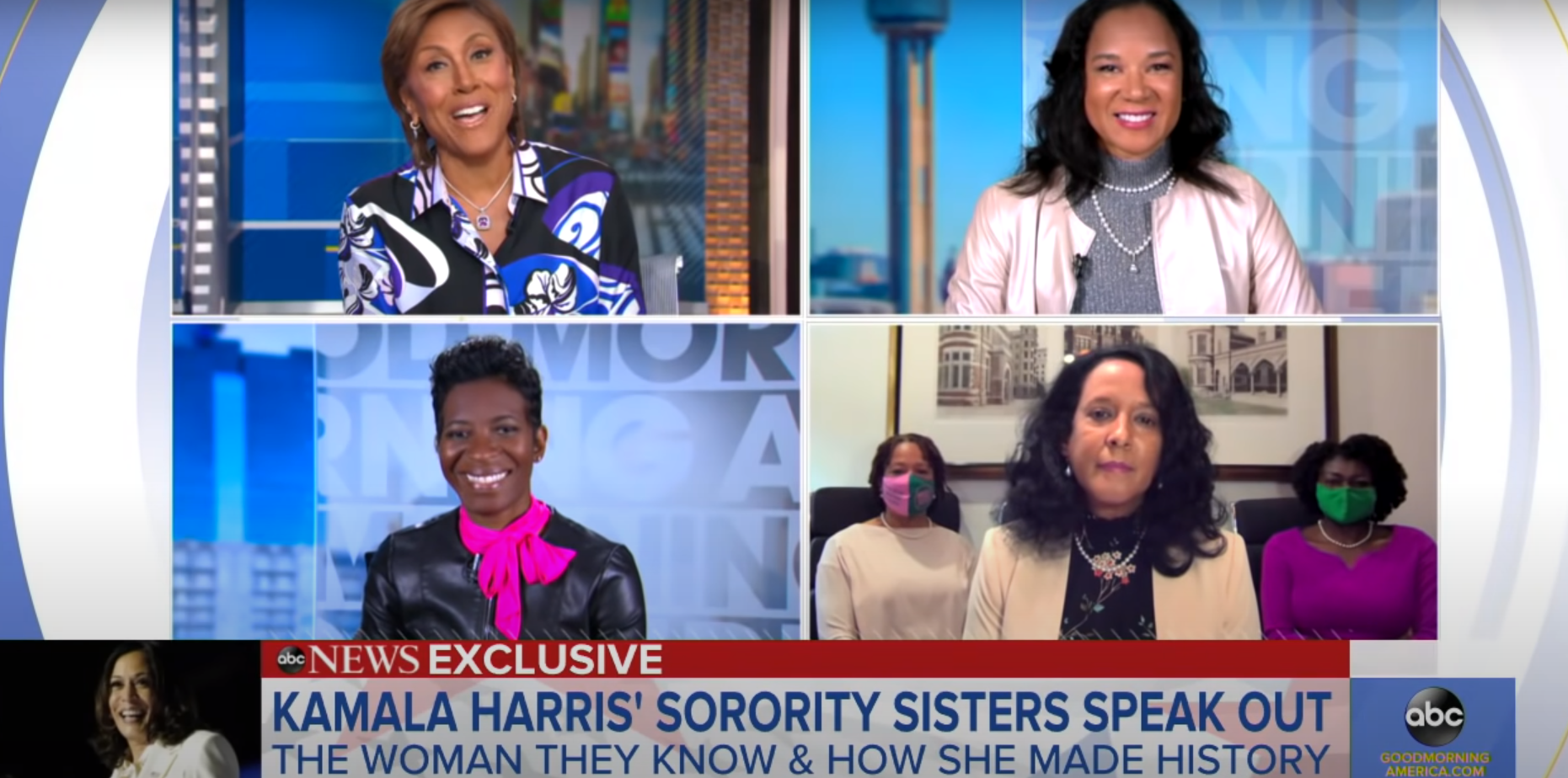 Throwback: Kamala Harris' Alpha Kappa Alpha sorority sisters speak about her historic win l GMA