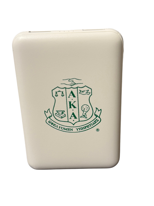 The Alpha Kappa Alpha Sorority, Incorporated Portable Charger - Green Shield