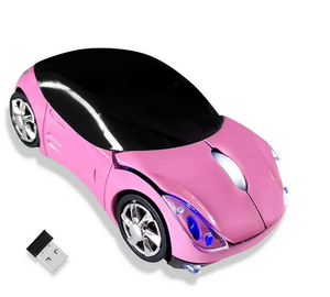 Wireless Car Shaped Mouse - PINK