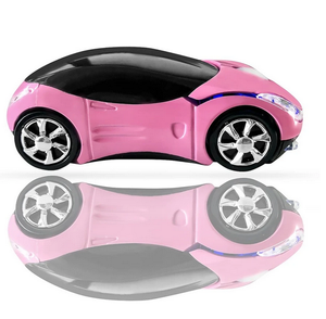 Wireless Car Shaped Mouse - PINK